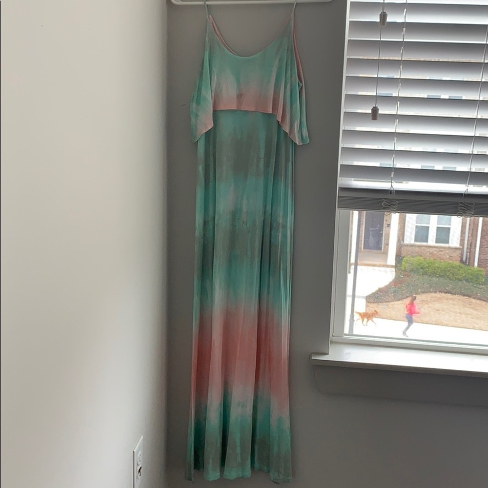Tie dye maxi dress, Size S